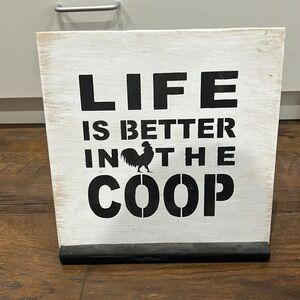 Rustic Chicken Sign